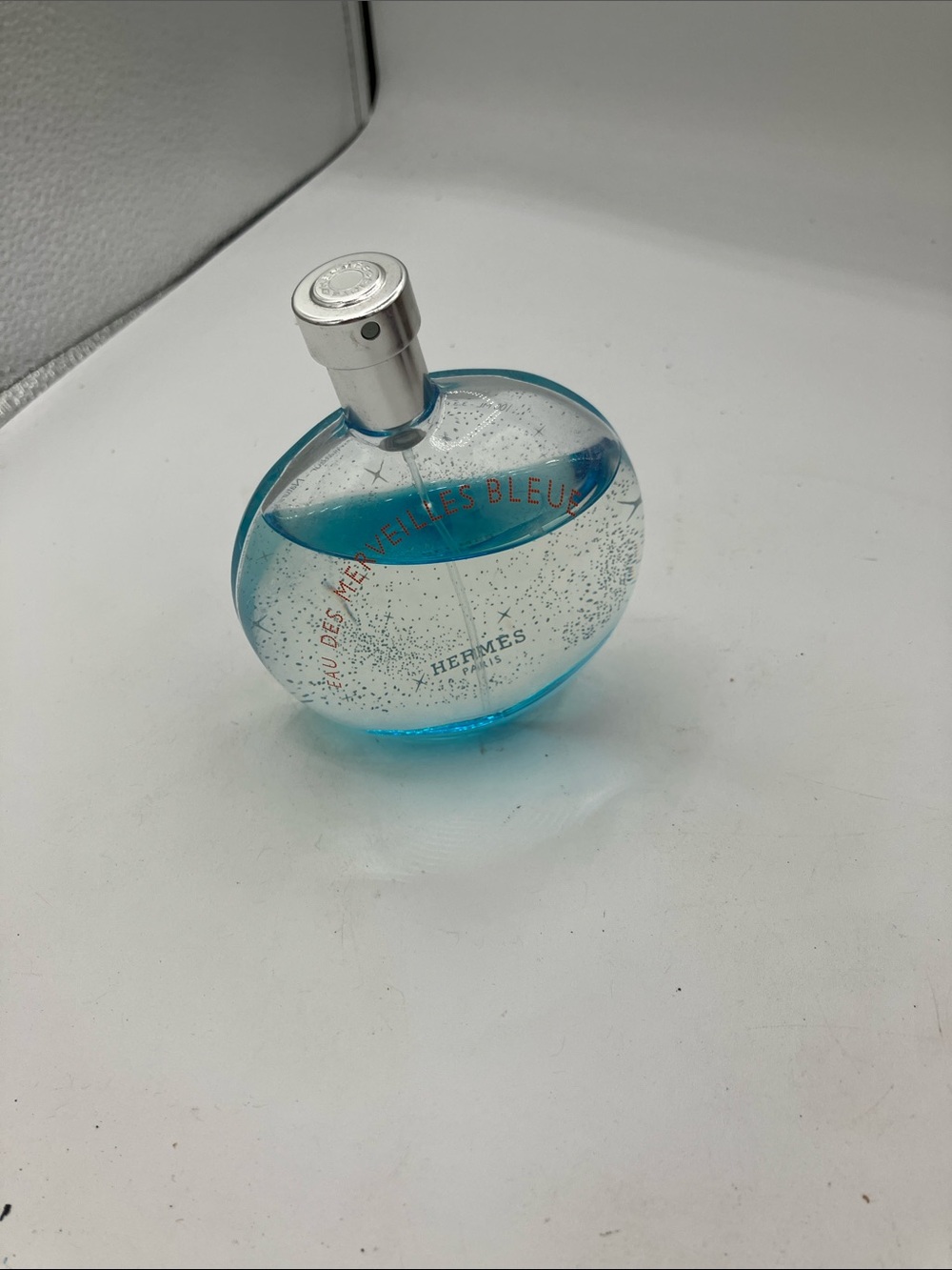 Hermes Eau des Merveilles Bleu - Blue Glass Bottle